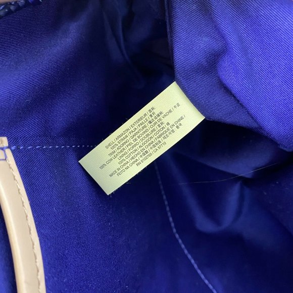 Kate Spade Womens Blue Full Plume Embroidered Straw Peacock Clutch Handbag - Picture 8 of 8